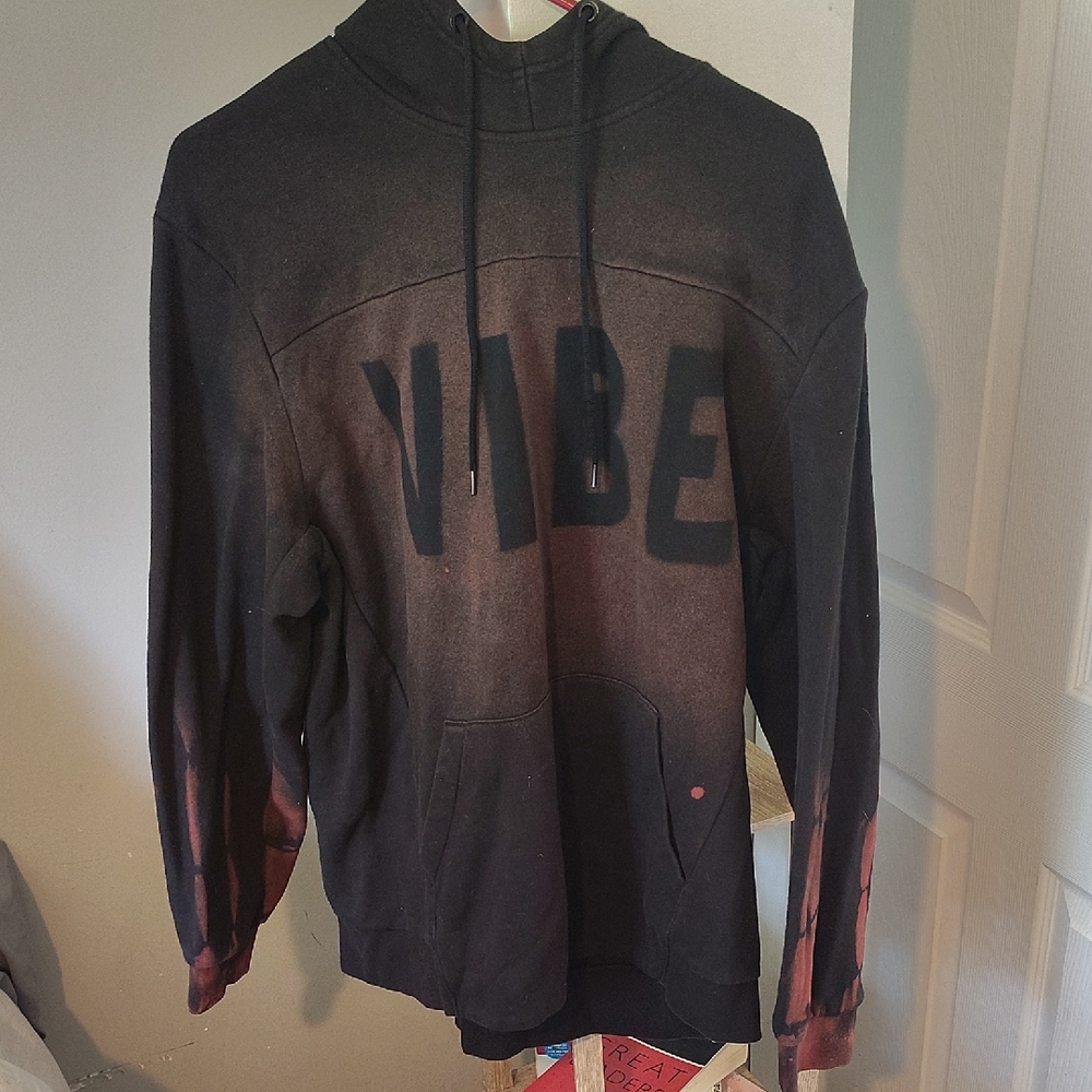 Vibe Gradient Black and Brown Hoodie